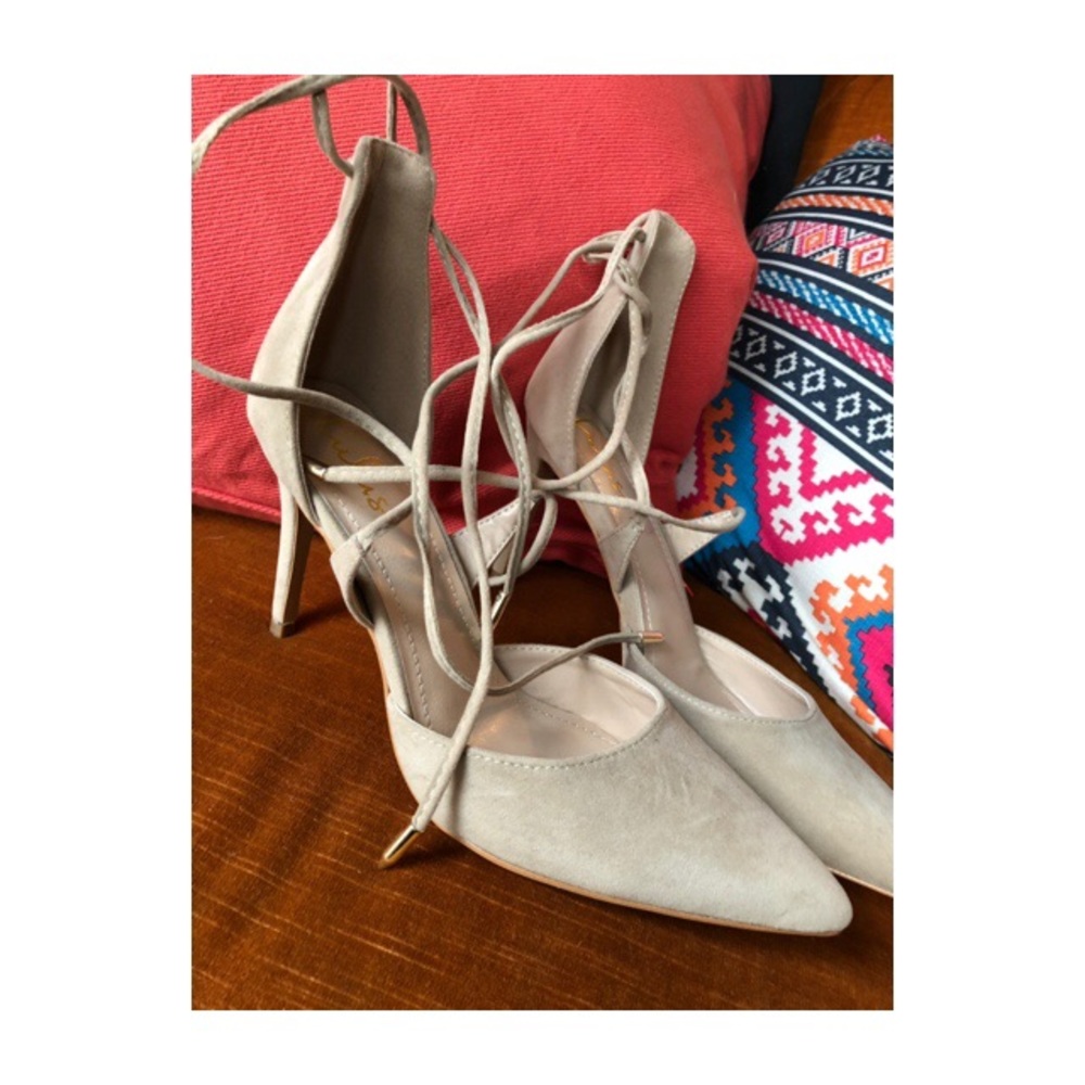 Lulus lace up heels